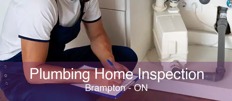 Plumbing Home Inspection Brampton - ON