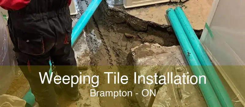 Weeping Tile Installation Brampton - ON